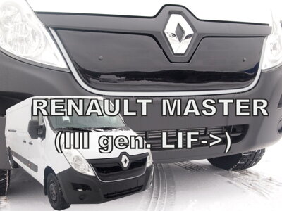 Renault Master Facelift od 2014 - zimná clona masky Heko