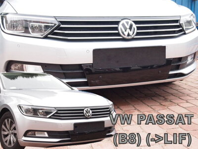 VW Passat B8 2014-2019 (dolná, pred faceliftom) - zimná clona masky Heko