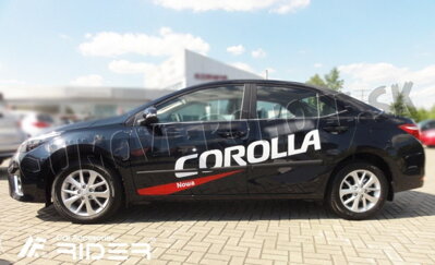 Toyota Corolla Sedan 2013-2018 (F-16/20) - ochranné lišty dverí
