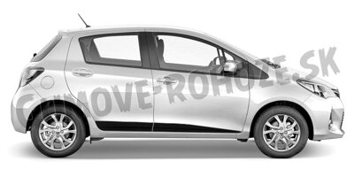 Toyota Yaris 5-dverí 2011-2020 (F-60) - ochranné lišty dverí