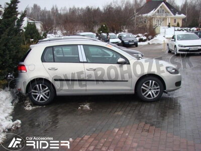 VW Golf VI 2008-2012 (F-20) - ochranné lišty dverí