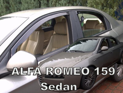 Alfa Romeo 159 Sedan 2005-2011 (so zadnými) - deflektory Heko