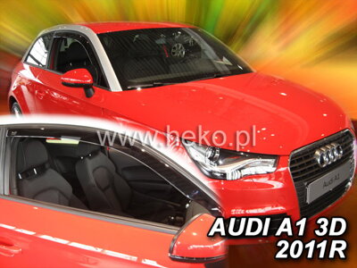 Audi A1 3-dvere 2010-2018 (predné) - deflektory Heko