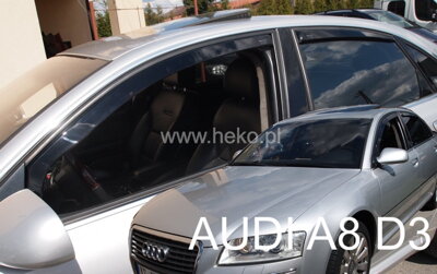 Audi A8 2002-2009 (so zadnými) - deflektory Heko