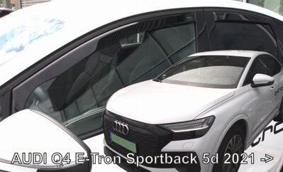 Audi Q4 E-tron Sportback od 2021 (so zadnými) - deflektory Heko