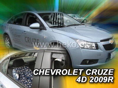 Chevrolet Cruze Sedan od 2009 (so zadnými) - deflektory Heko