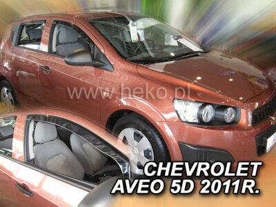 Chevrolet Aveo od 2011 (predné) - deflektory Heko