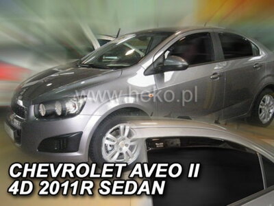 Chevrolet Aveo Sedan od 2011 (so zadnými) - deflektory Heko