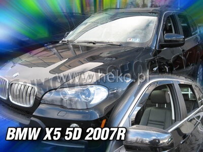BMW X5 (E70) 2006-2013 (so zadnými) - deflektory Heko
