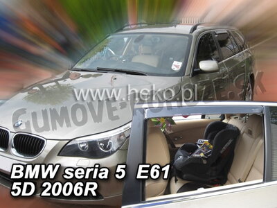 BMW 5 (E61) Combi 2003-2010 (so zadnými) - deflektory Heko