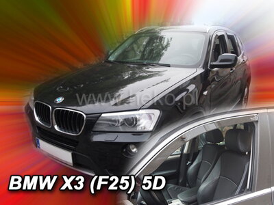 BMW X3 (F25) 2010-2017 (predné) - deflektory Heko
