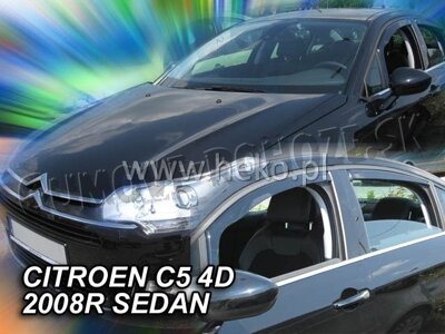 Citroen C5 Sedan od 2008 (so zadnými) - deflektory Heko