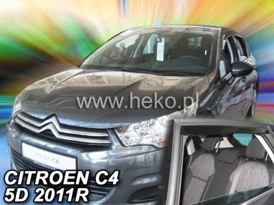 Citroen C4 od 2010 (so zadnými) - deflektory Heko