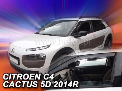 Citroen C4 Cactus od 2014 (predné) - deflektory Heko