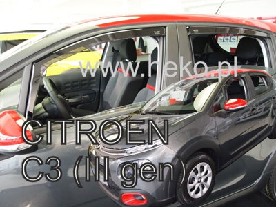 Citroen C3 od 2017 (so zadnými) - deflektory Heko