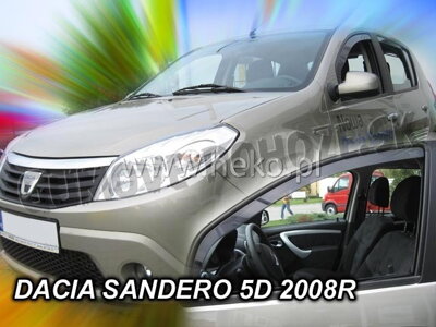 Dacia Sandero 2008-2012 (predné) - deflektory Heko