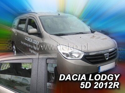 Dacia Lodgy od 2012 (so zadnými) - deflektory Heko