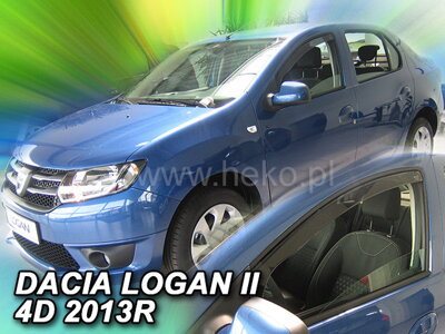Dacia Logan 2013-2020 (predné) - deflektory Heko