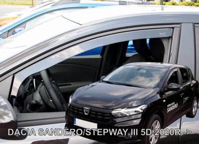 Dacia Sandero / Stepway od 2021 (predné) - deflektory Heko