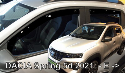 Dacia Spring od 2021 (so zadnými) - deflektory Heko