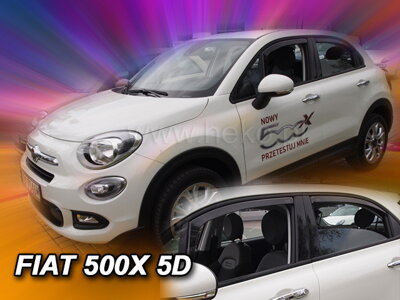 Fiat 500X od 2014 (so zadnými) - deflektory Heko