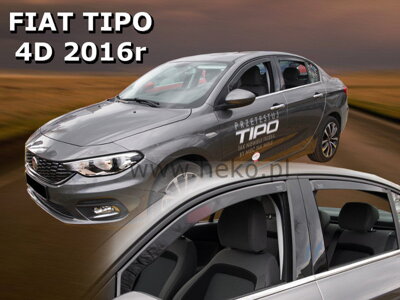 Fiat Tipo Sedan, Htb, Cross od 2016 (so zadnými) - deflektory Heko