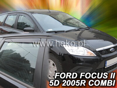 Ford Focus Combi 2004-2011 (so zadnými) - deflektory Heko