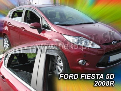 Ford Fiesta 5-dverí 2008-2017 (so zadnými) - deflektory Heko