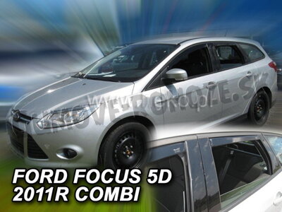 Ford Focus Combi 2011-2018 (so zadnými) - deflektory Heko