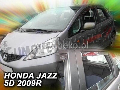 Honda Jazz 2008-2014 (so zadnými) - deflektory Heko
