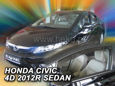 Honda Civic Sedan 2012-2016 (predné) - deflektory Heko