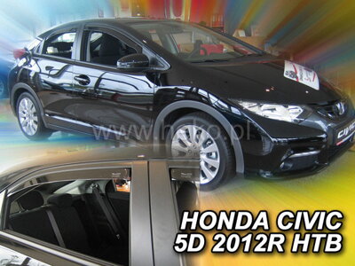 Honda Civic Htb 2012-2016 (so zadnými) - deflektory Heko