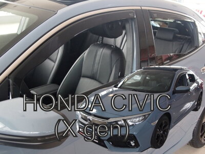 Honda Civic Htb od 2017 (so zadnými) - deflektory Heko