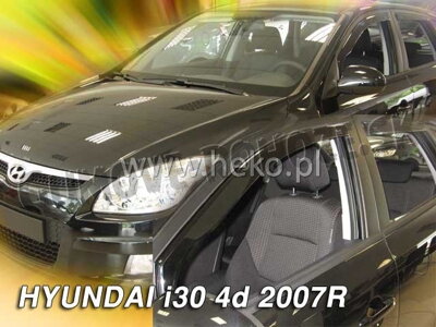 Hyundai i30 Htb 2007-2012 (so zadnými) - deflektory Heko