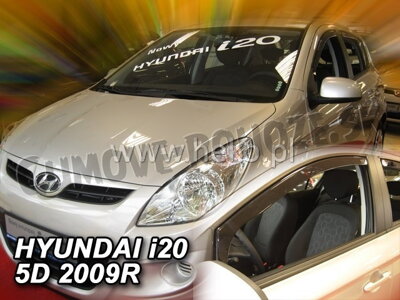 Hyundai i20 5-dverí 2008-2014 (predné) - deflektory Heko