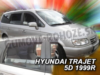 Hyundai Trajet 1999-2008 (so zadnými) - deflektory Heko