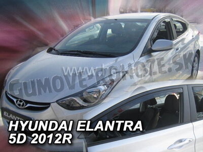 Hyundai Elantra 2011-2015 (predné) - deflektory Heko