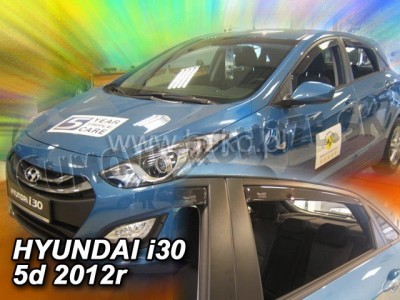 Hyundai i30 Htb 2012-2017 (so zadnými) - deflektory Heko