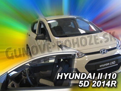 Hyundai i10 2014-2019 (predné) - deflektory Heko