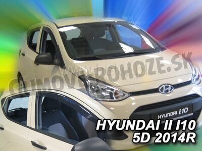 Hyundai i10 2014-2019 (so zadnými) - deflektory Heko