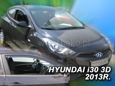 Hyundai i30 3-dvere 2013-2017 (predné) - deflektory Heko