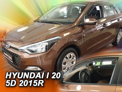 Hyundai i20 2014-2020 (predné) - deflektory Heko