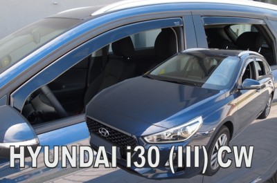 Hyundai i30 Combi od 2017 (so zadnými) - deflektory Heko