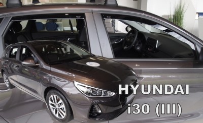 Hyundai i30 Htb od 2017 (so zadnými) - deflektory Heko