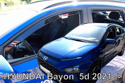 Hyundai Bayon od 2021 (so zadnými) - deflektory Heko
