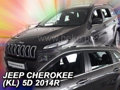 Jeep Cherokee od 2014 (so zadnými) - deflektory Heko