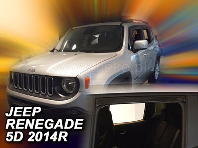 Jeep Renegade od 2014 (so zadnými) - deflektory Heko