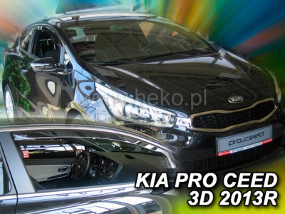 Kia Ceed 3-dvere 2012-2018 (predné) - deflektory Heko