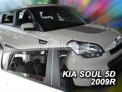 Kia Soul 2008-2014 (so zadnými) - deflektory Heko