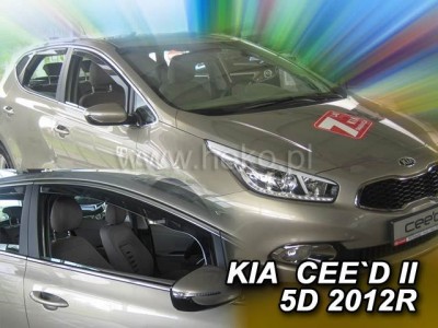 Kia Ceed 5-dverí 2012-2018 (predné) - deflektory Heko